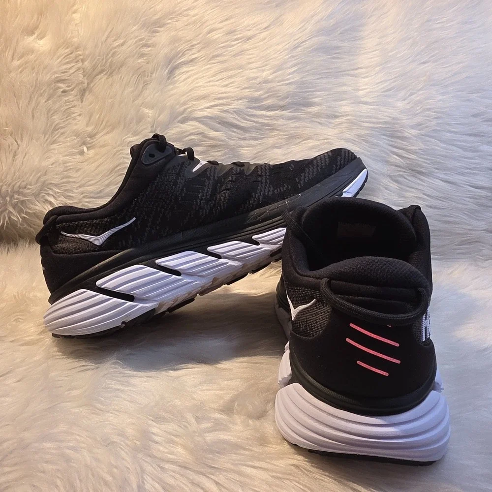 Men's Running Shoes HOKA One One Gaviota 4 Black White Size 10D 1123198 BWHT